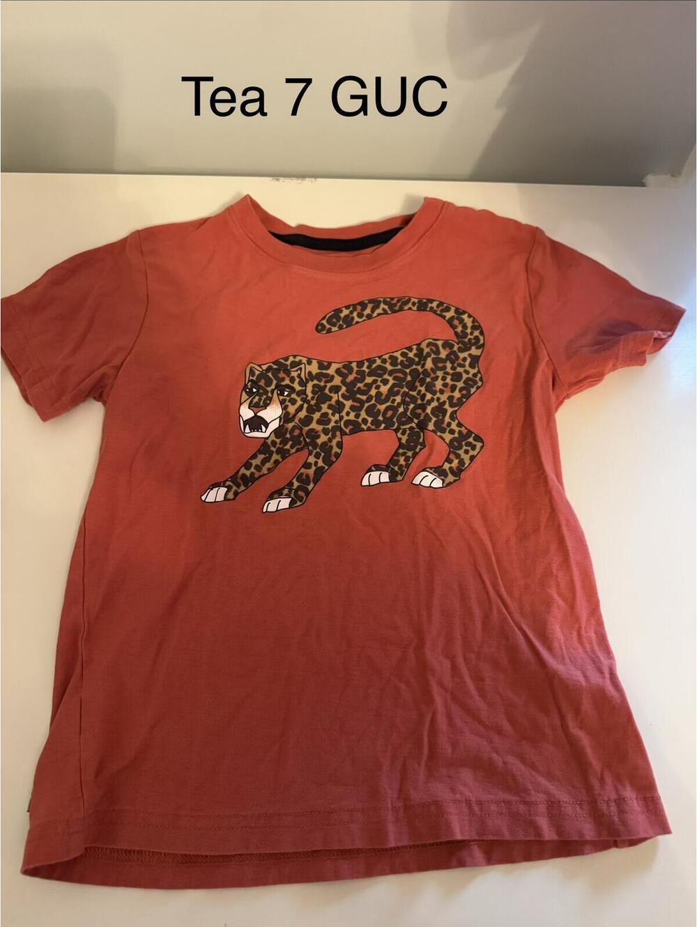 Tea Collection Size 7 Leopard Print T-Shirt